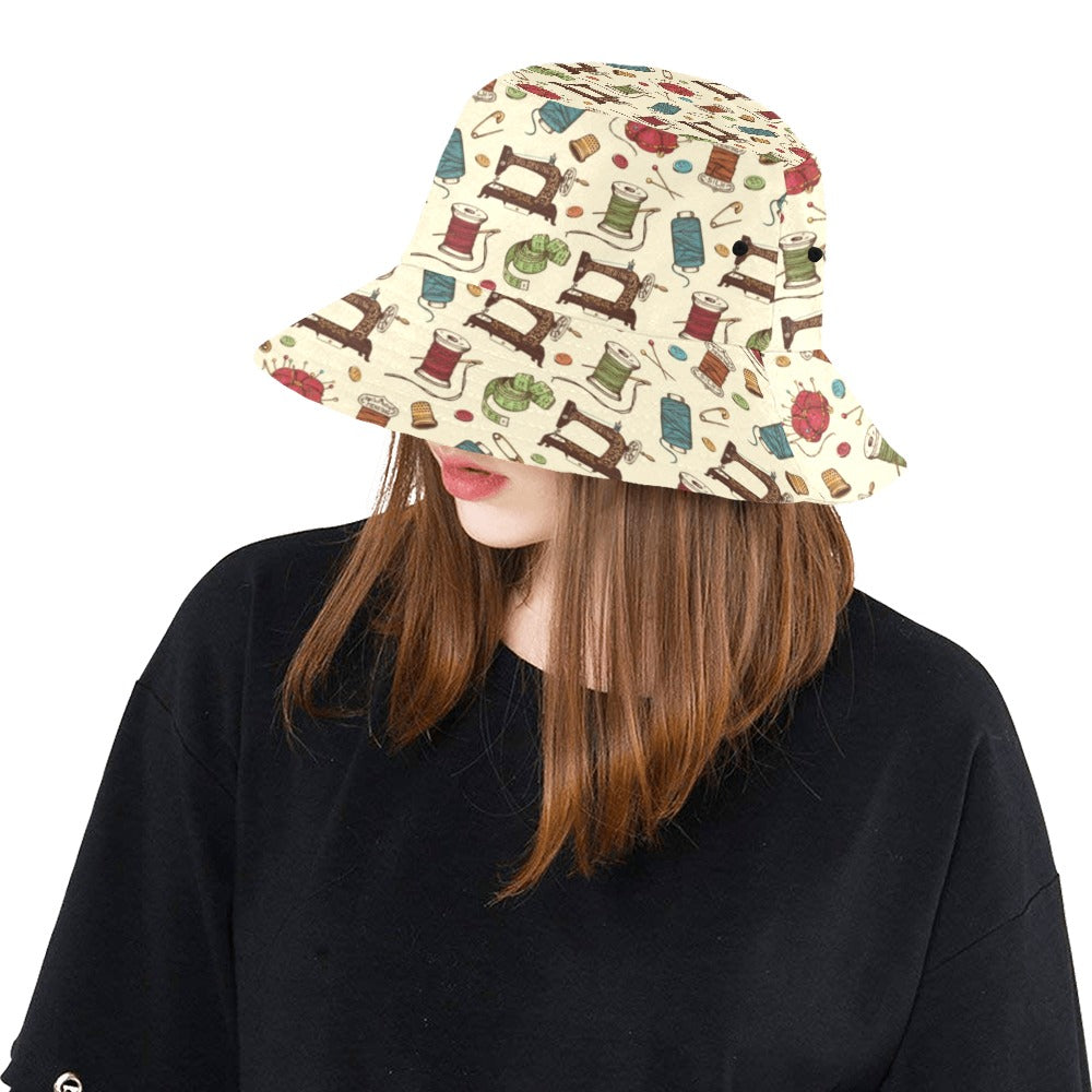 Sewing Equipment Print Design LKS303 Unisex Bucket Hat