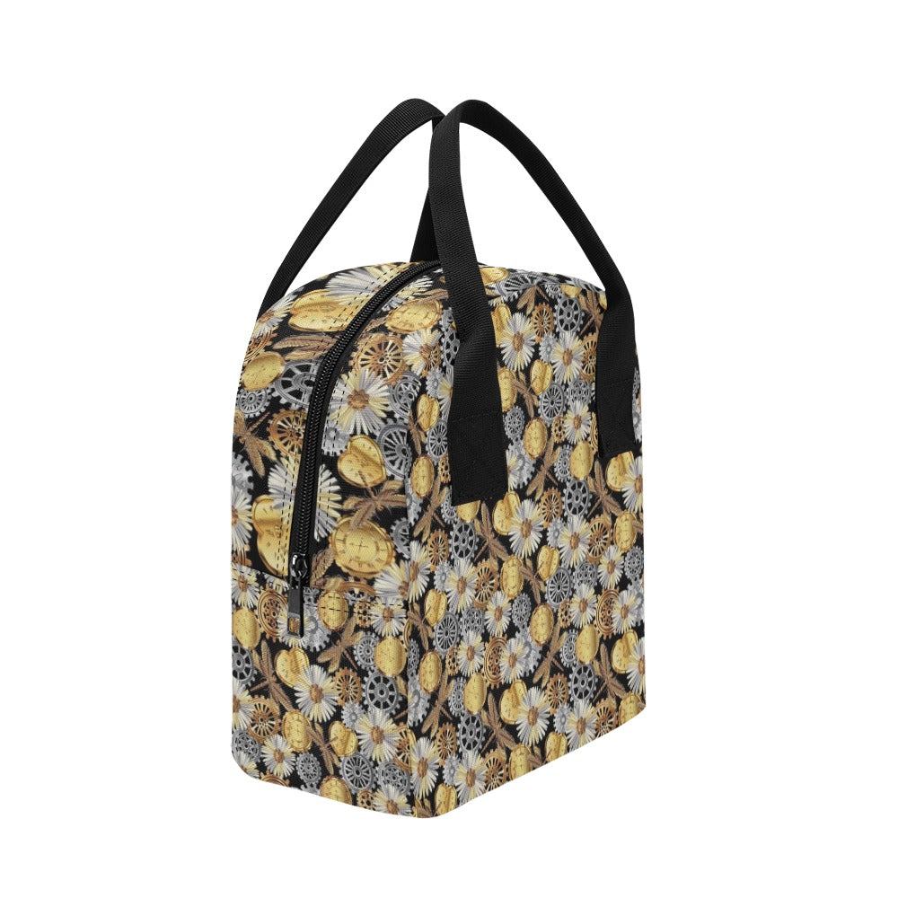 Steampunk Dragonfly Print Design LKS302 Insulated Lunch Bag