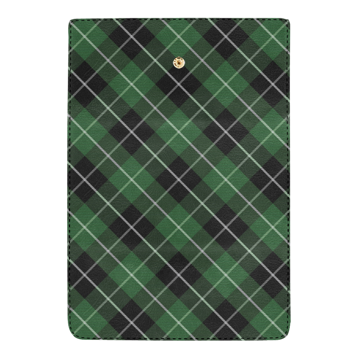 Plaid Green Pattern Print Design A05 Women's Trifold Wallet