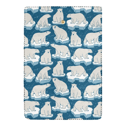 Polar Bear Pattern Print Design PB03 Women's Trifold Wallet