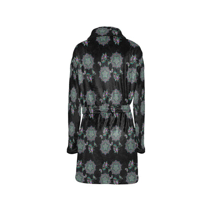 Dream Catcher Colorful Hand Draw Women's Fleece Robe