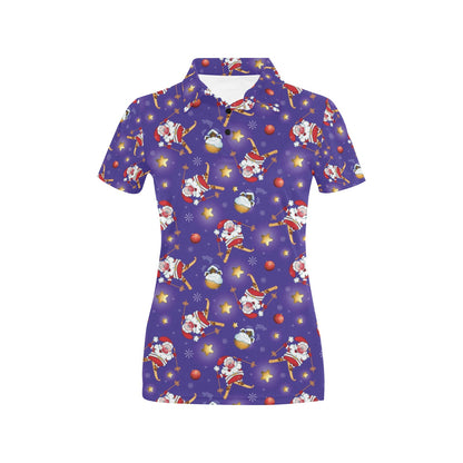 Ski Print Design LKS308 Women's Polo Shirt