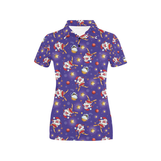 Ski Print Design LKS308 Women's Polo Shirt