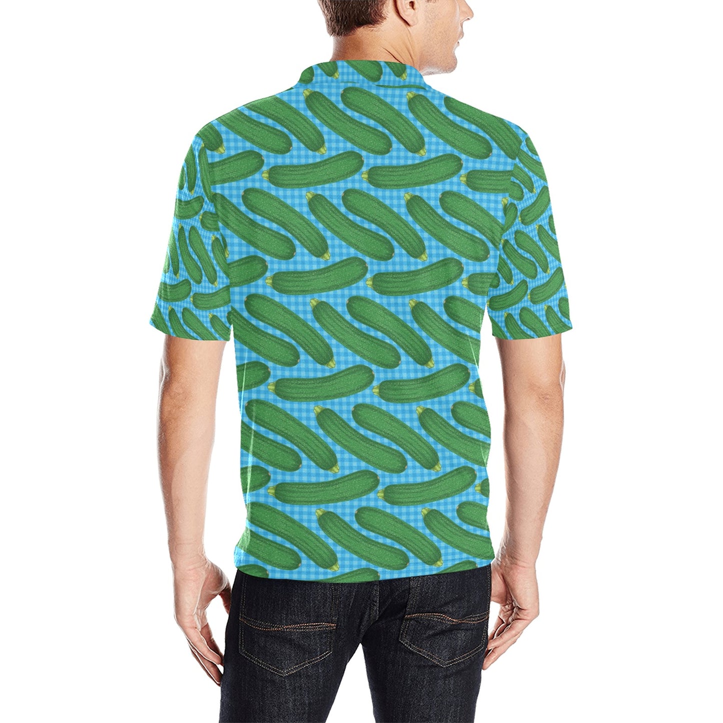 Zucchini Print Design LKS301 Men Polo Shirt