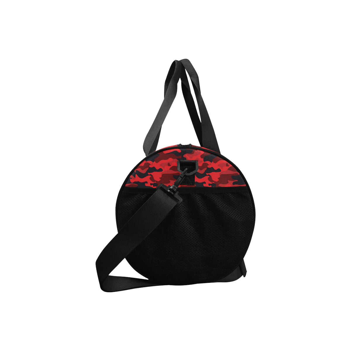 Camo Red Pattern Print Design 03 Duffel Bag