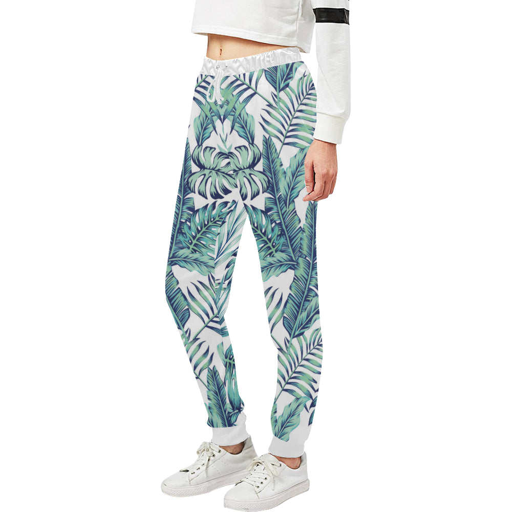 Pattern Tropical Palm Leaves Unisex Sweatpants
