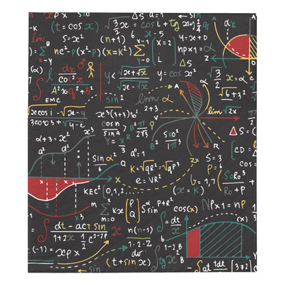 Math Pattern Print Design 04 Premium Quilt
