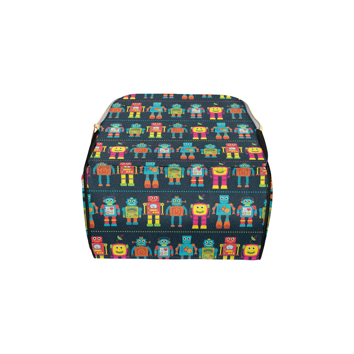 Robot Pattern Print Design A01 Diaper Bag Backpack