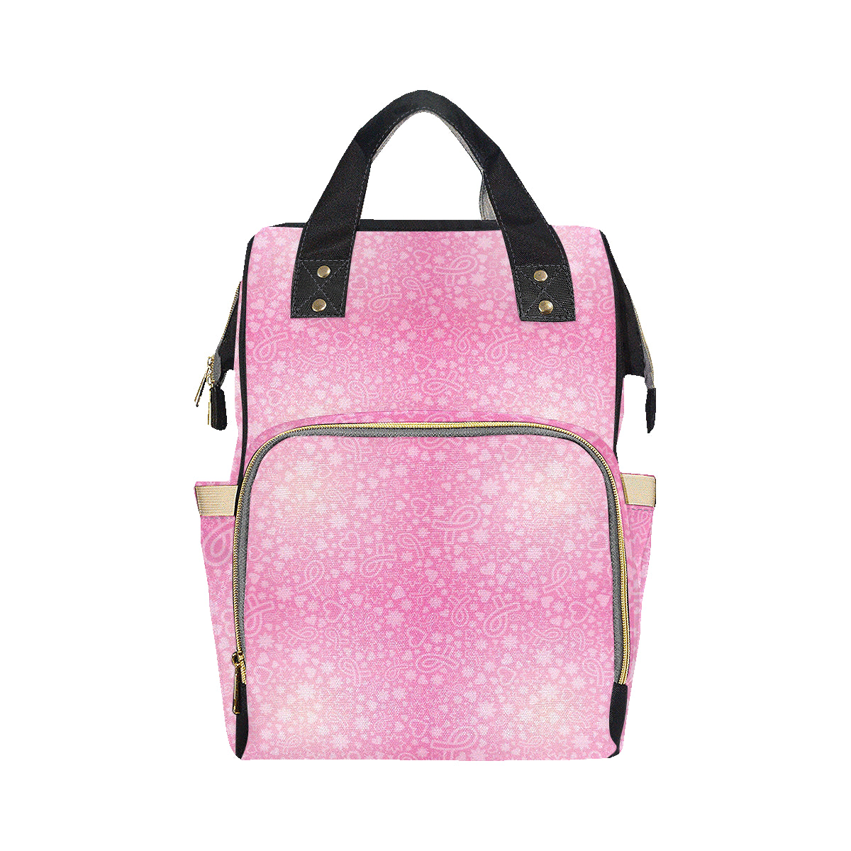 Breast cancer Pattern Print Design 02 Diaper Bag Backpack