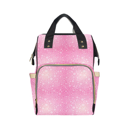 Breast cancer Pattern Print Design 02 Diaper Bag Backpack