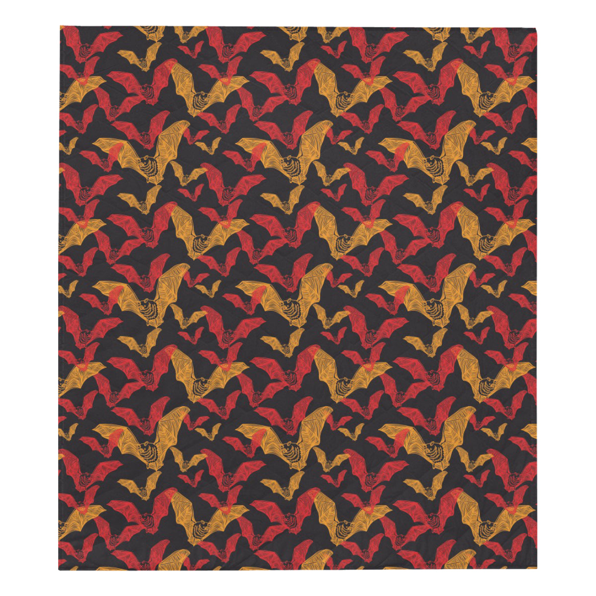 Bat Pattern Print Design 01 Premium Quilt