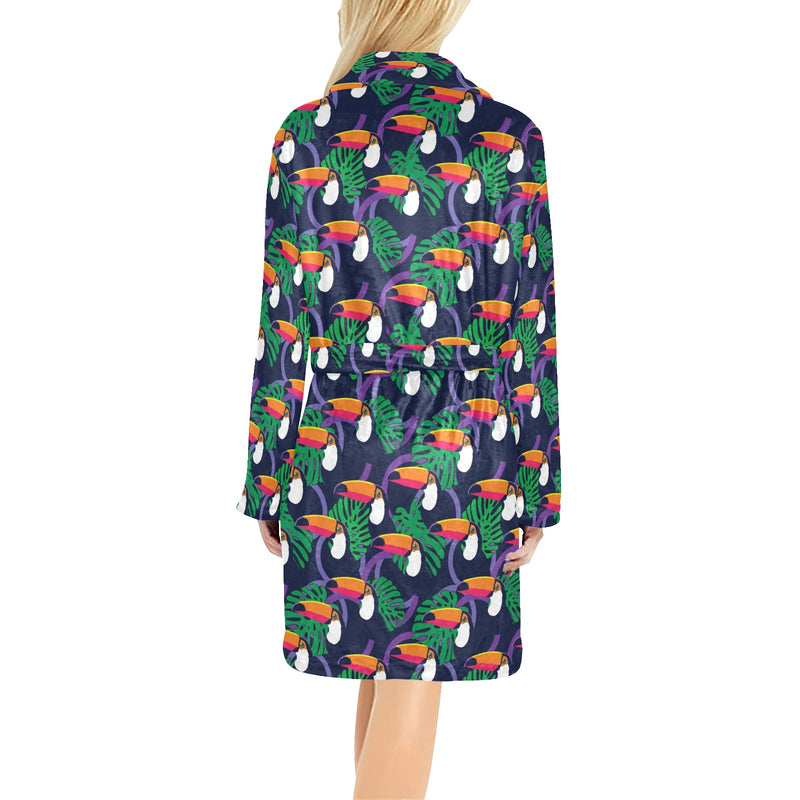 Toucan Print Design LKS302 Women's Fleece Robe