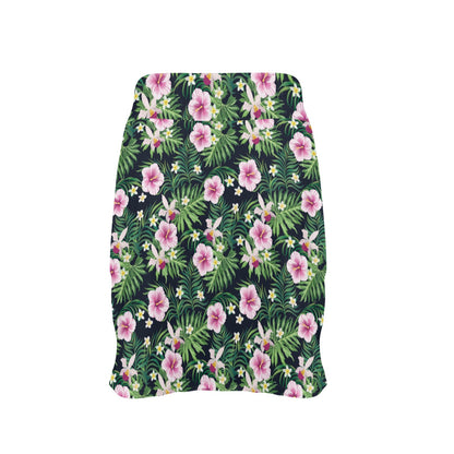 Hibiscus Tropical Print Design LKS309 17" Golf & Pickleball Skort with Pockets