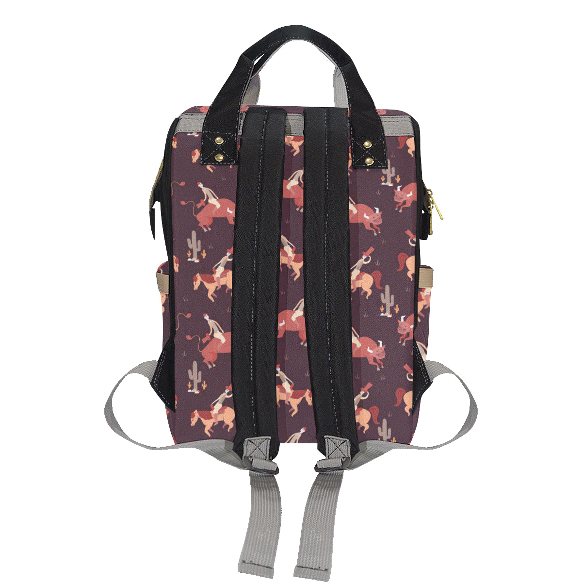 Rodeo Pattern Print Design A01 Diaper Bag Backpack
