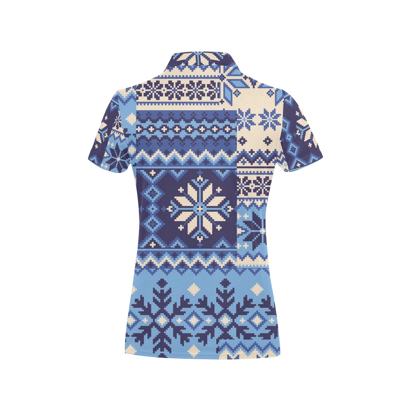 Nordic Pattern Print Design A04 Women's Polo Shirt