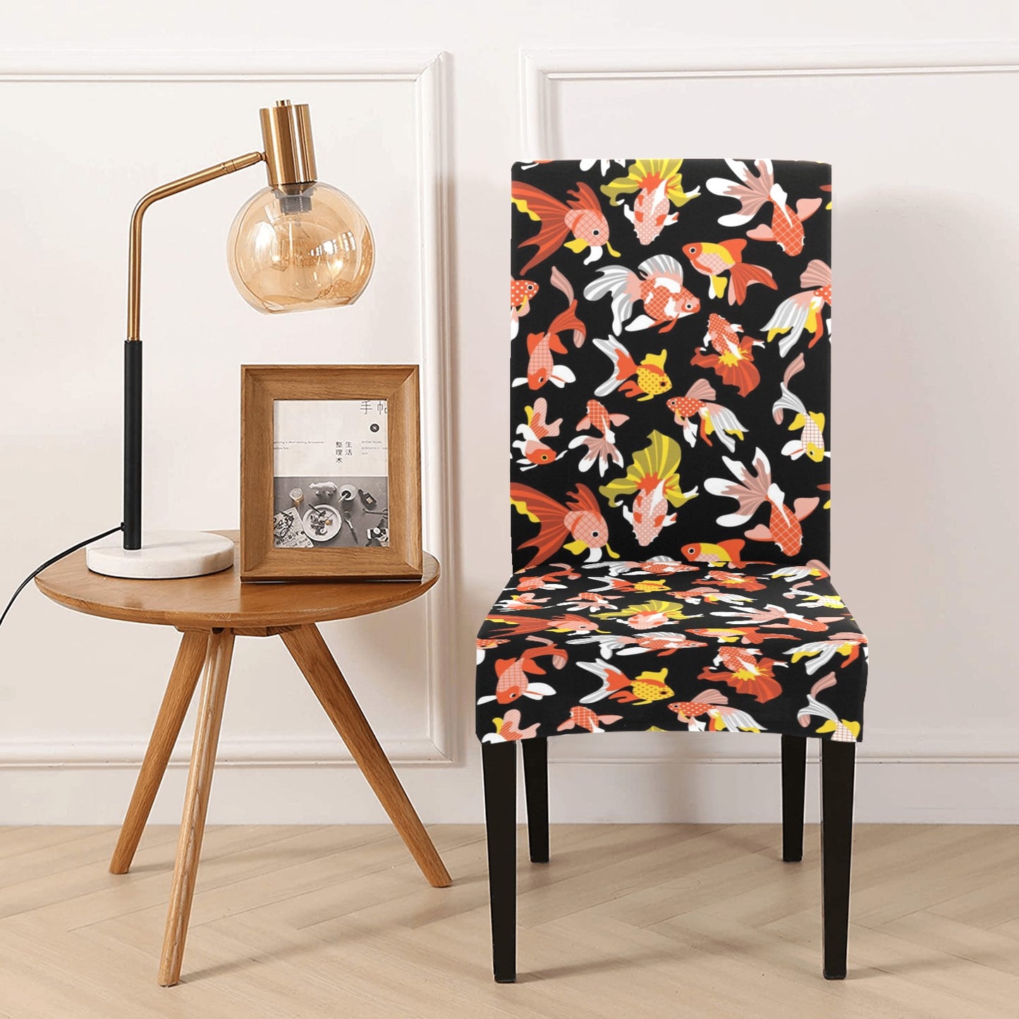 Goldfish Print Design LKS401 Dining Chair Slipcover