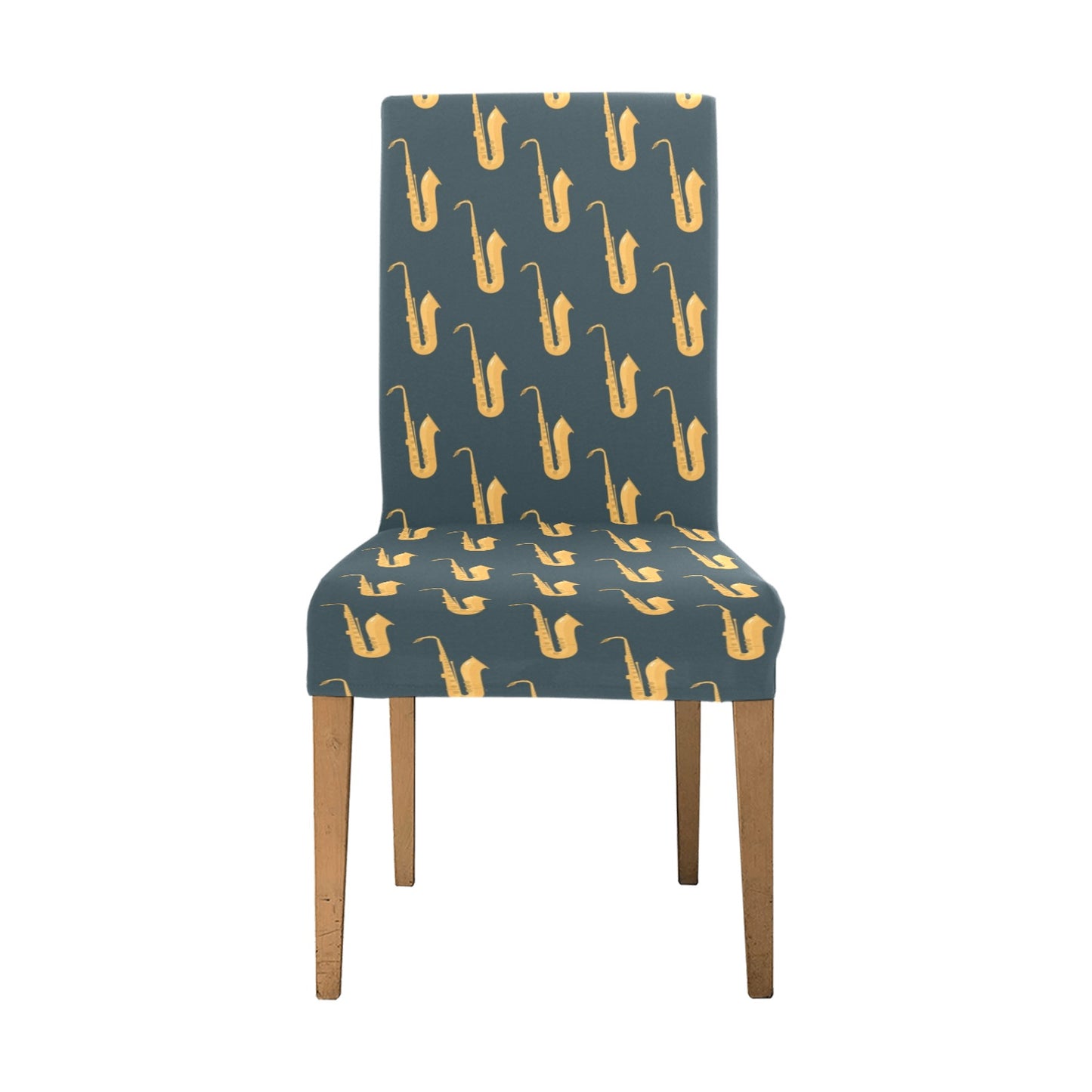 Saxophone Print Design LKS401 Dining Chair Slipcover