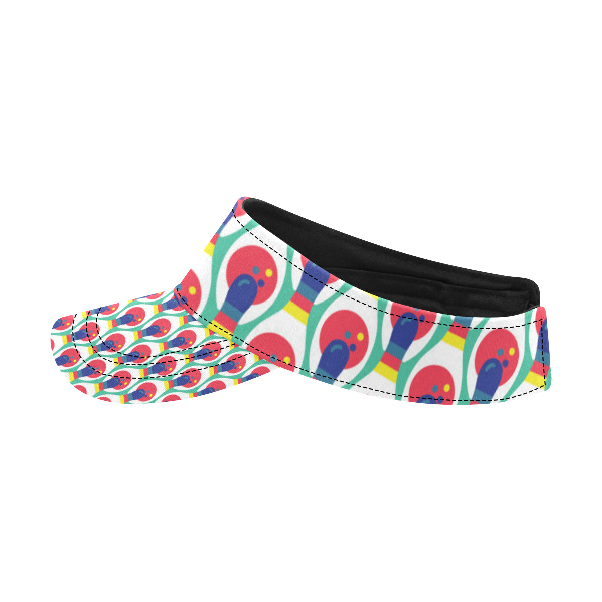 Bowling Pattern Print Design 05 Unisex Sun Visor