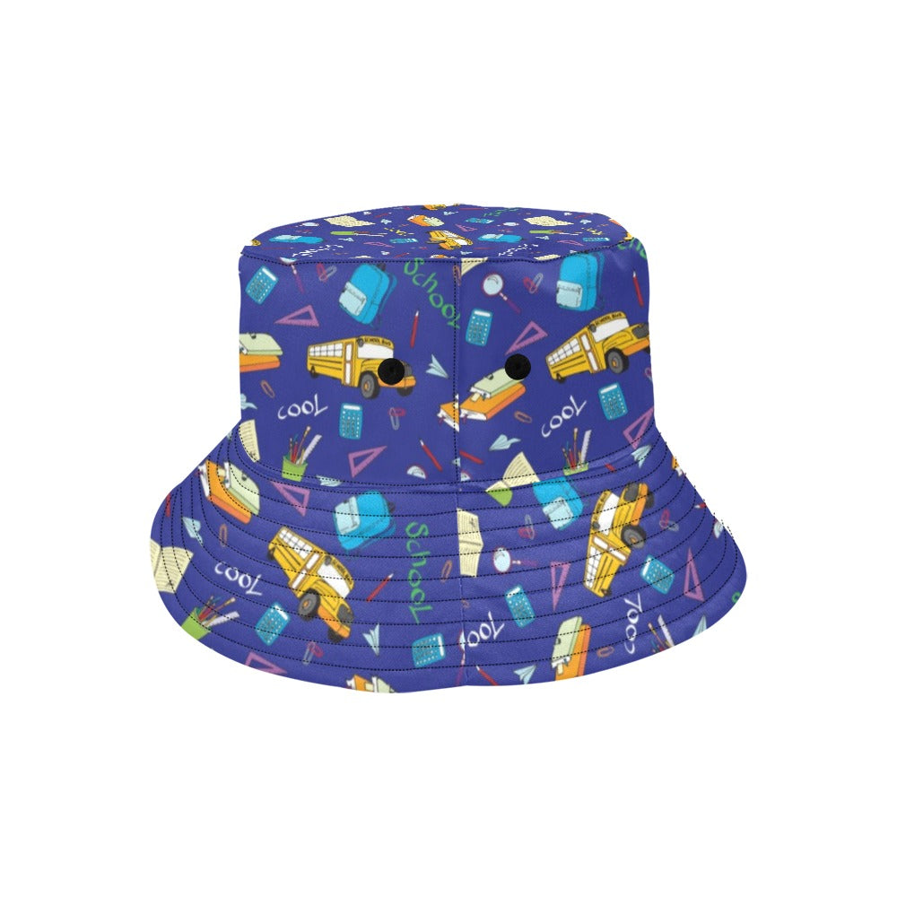 School Bus Print Design LKS307 Unisex Bucket Hat