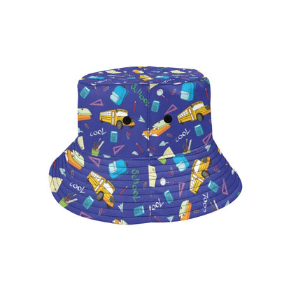 School Bus Print Design LKS307 Unisex Bucket Hat