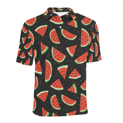 Watermelon Pattern Print Design WM09 Men Polo Shirt