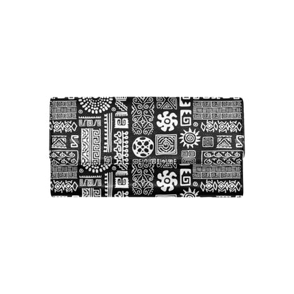 Polynesian Pattern Print Design A02 Women's Trifold Wallet