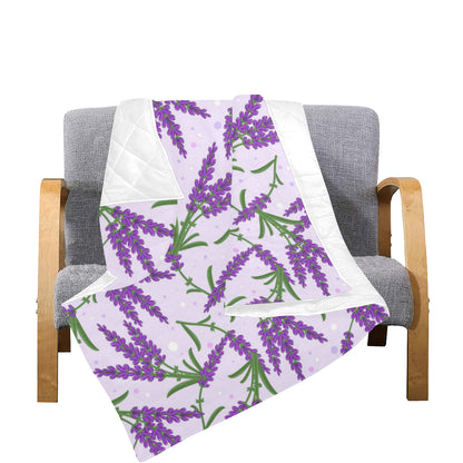 Lavender Pattern Print Design LV02 Premium Quilt