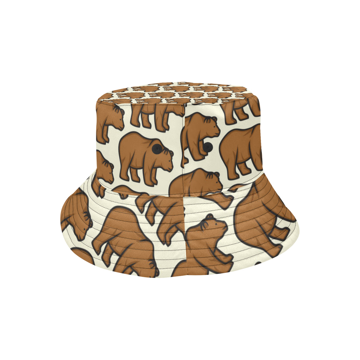 Bear Pattern Print Design BE05 Unisex Bucket Hat