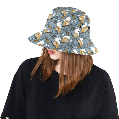 Squirrel Print Design LKS305 Unisex Bucket Hat