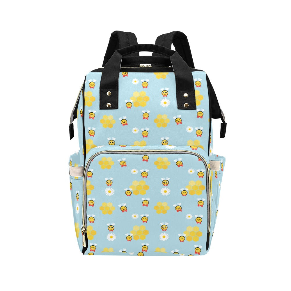 Bee Cute Print Design LKS304 Diaper Bag Backpack