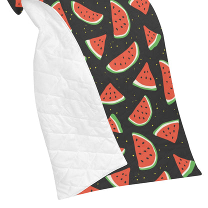 Watermelon Pattern Print Design WM09 Premium Quilt