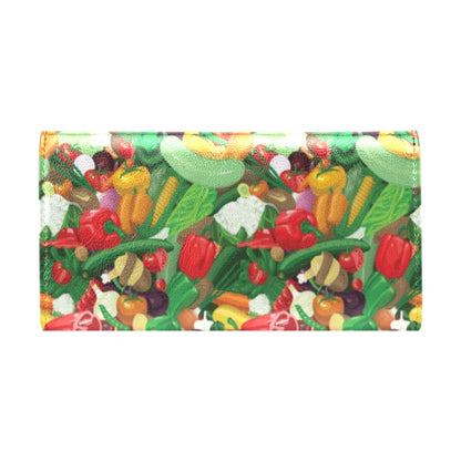 Salad Mix Vegetableprint Design LKS301 Women's Trifold Wallet