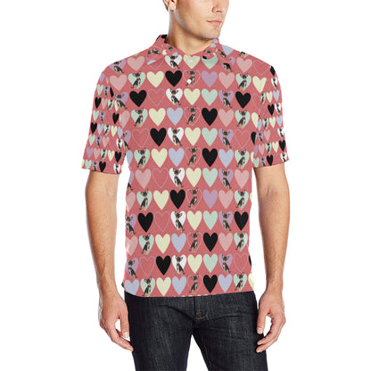 Chihuahua Pattern Print Design 01 Men Polo Shirt
