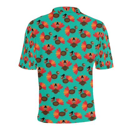 Thanksgiving Print Design LKS307 Men Polo Shirt