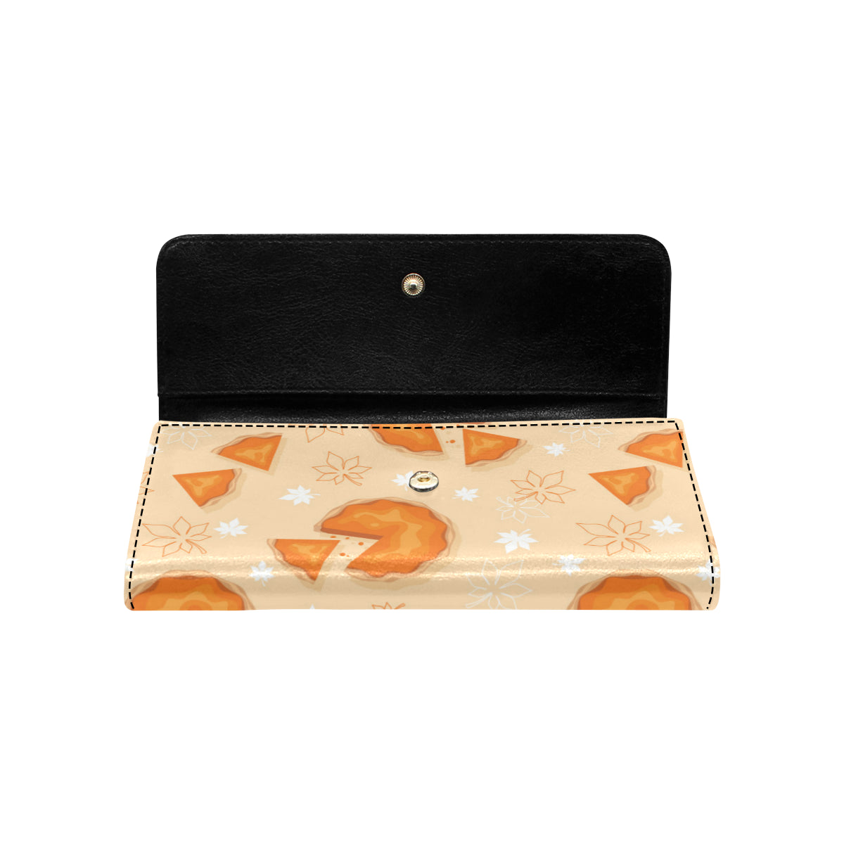Pie Pattern Print Design A01 Women's Trifold Wallet