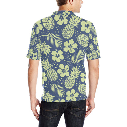 Pineapple Pattern Print Design PP07 Men Polo Shirt