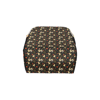 Chicken Pattern Print Design 04 Diaper Bag Backpack
