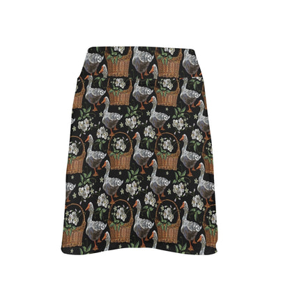 Goose Print Design LKS406 17" Golf & Pickleball Skort with Pockets