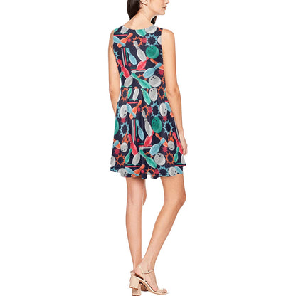 Bowling Pattern Print Design 08 Sleeveless Dress