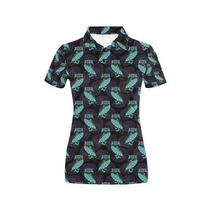 Tribal Pattern Print Design LKS3010 Women's Polo Shirt