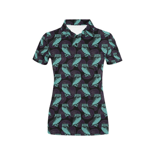 Tribal Pattern Print Design LKS3010 Women's Polo Shirt