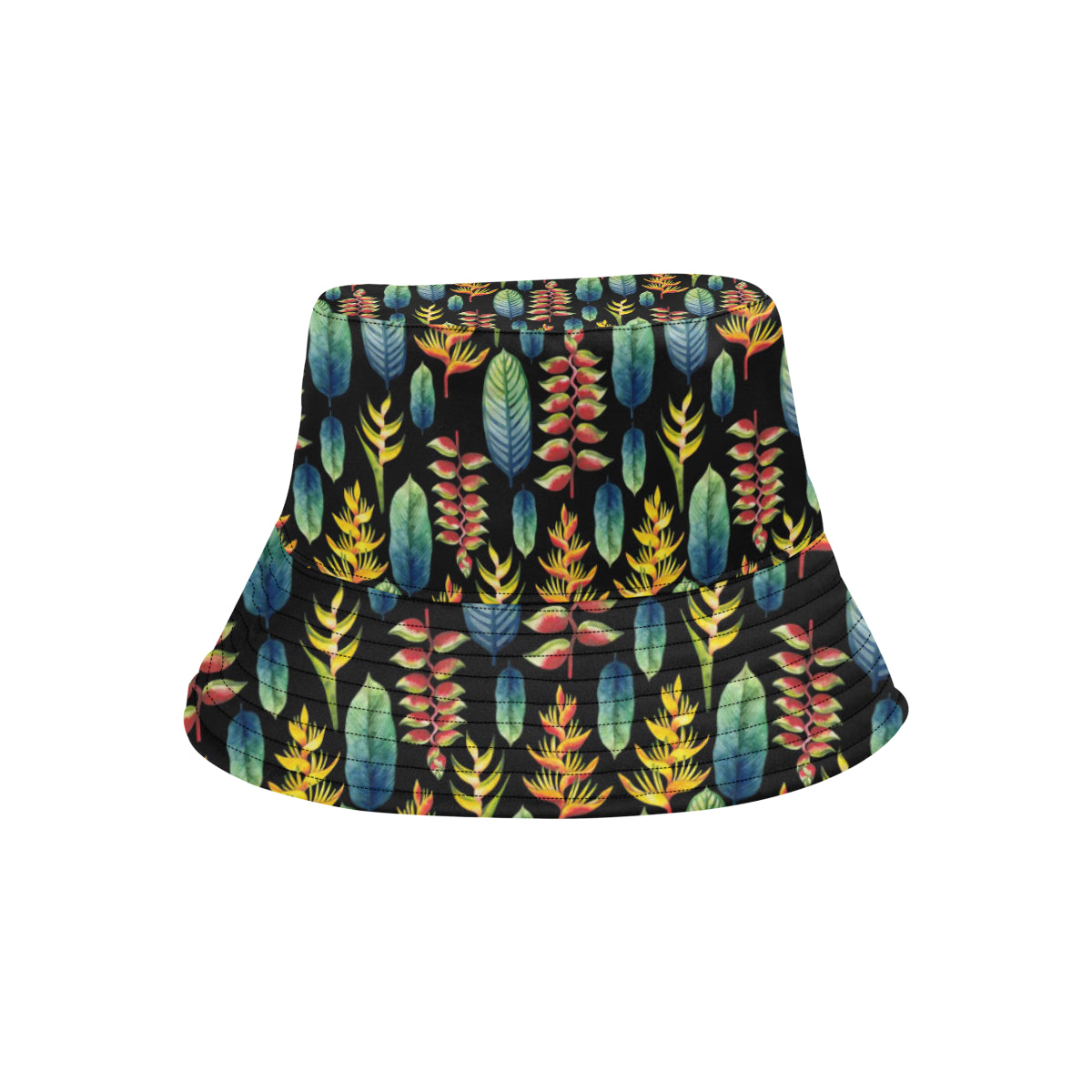 Heliconia Pattern Print Design HL03 Unisex Bucket Hat