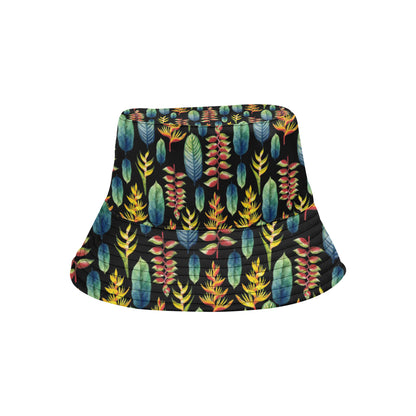 Heliconia Pattern Print Design HL03 Unisex Bucket Hat