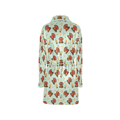 Thanksgiving Print Design LKS309 Women's Fleece Robe