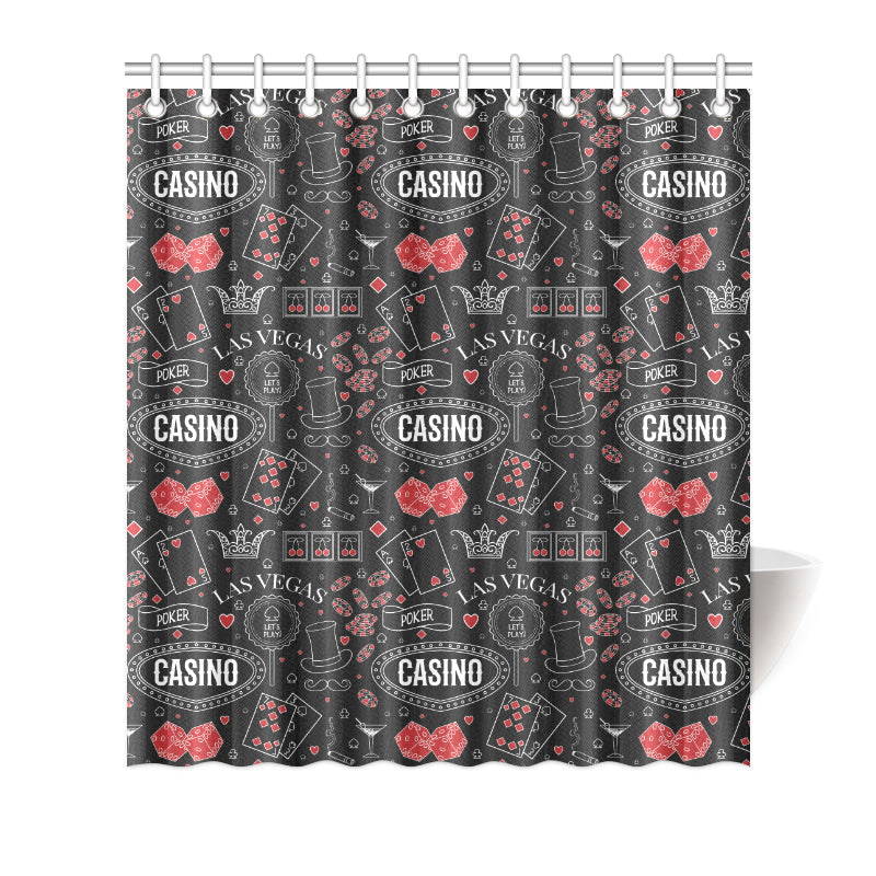 Casino Pattern Print Design 04 Shower Curtain