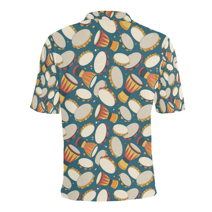 Tambourine Pattern Print Design 01 Men Polo Shirt