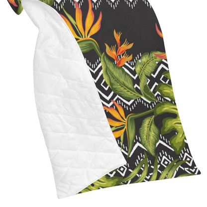 Bird Of Paradise Pattern Print Design BOP07 Premium Quilt