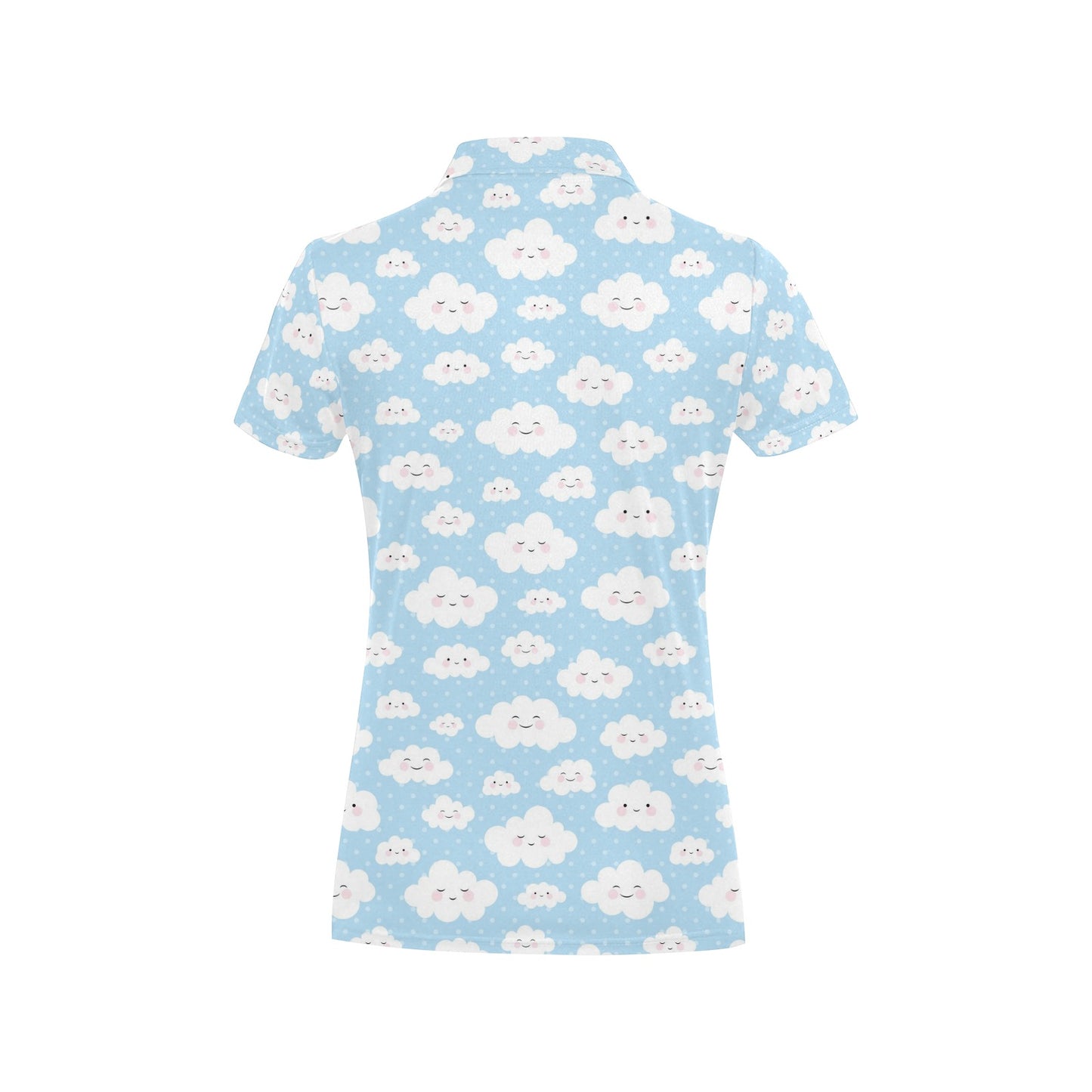 Cloud Pattern Print Design 02 Women's Polo Shirt
