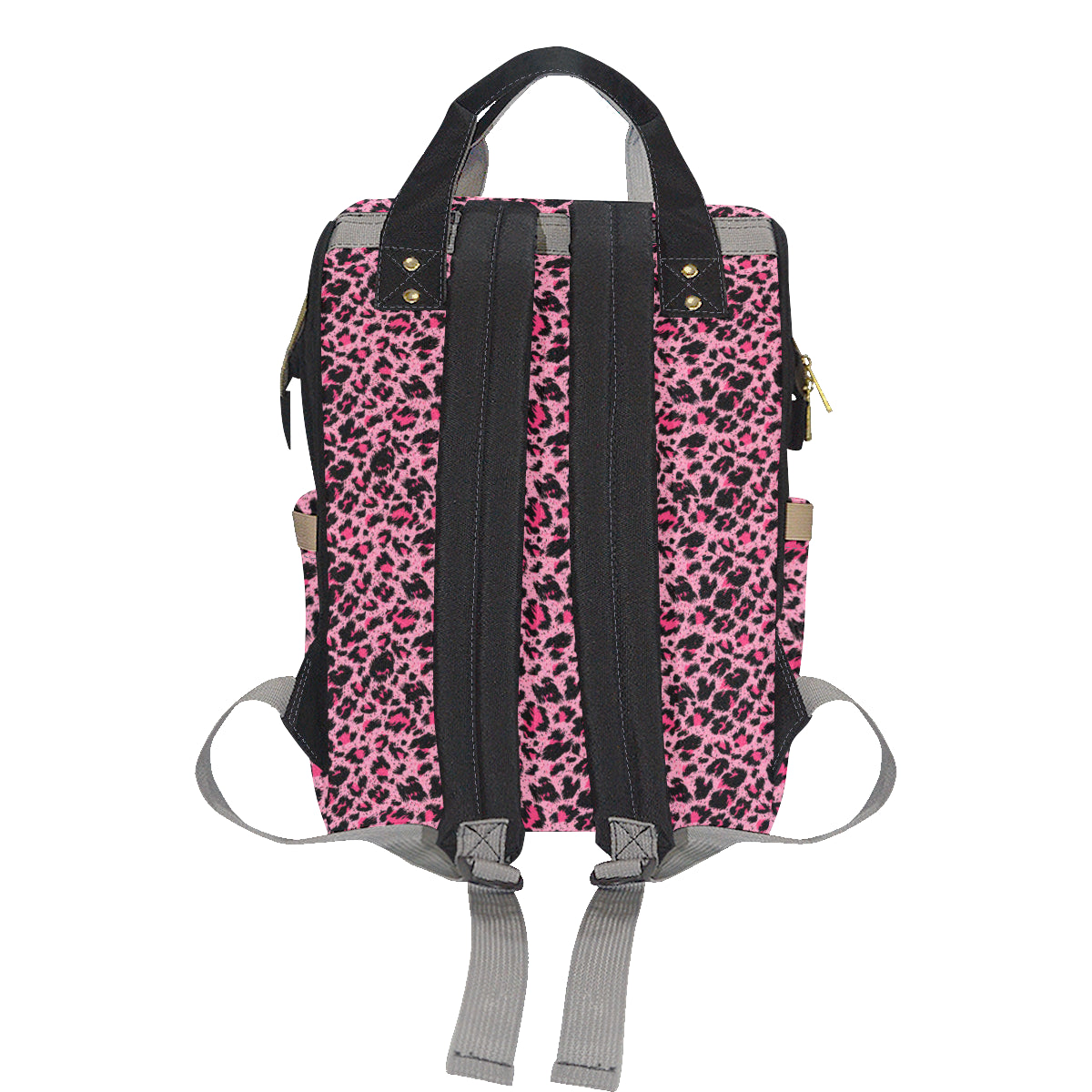 Cheetah Pink Pattern Print Design 01 Diaper Bag Backpack