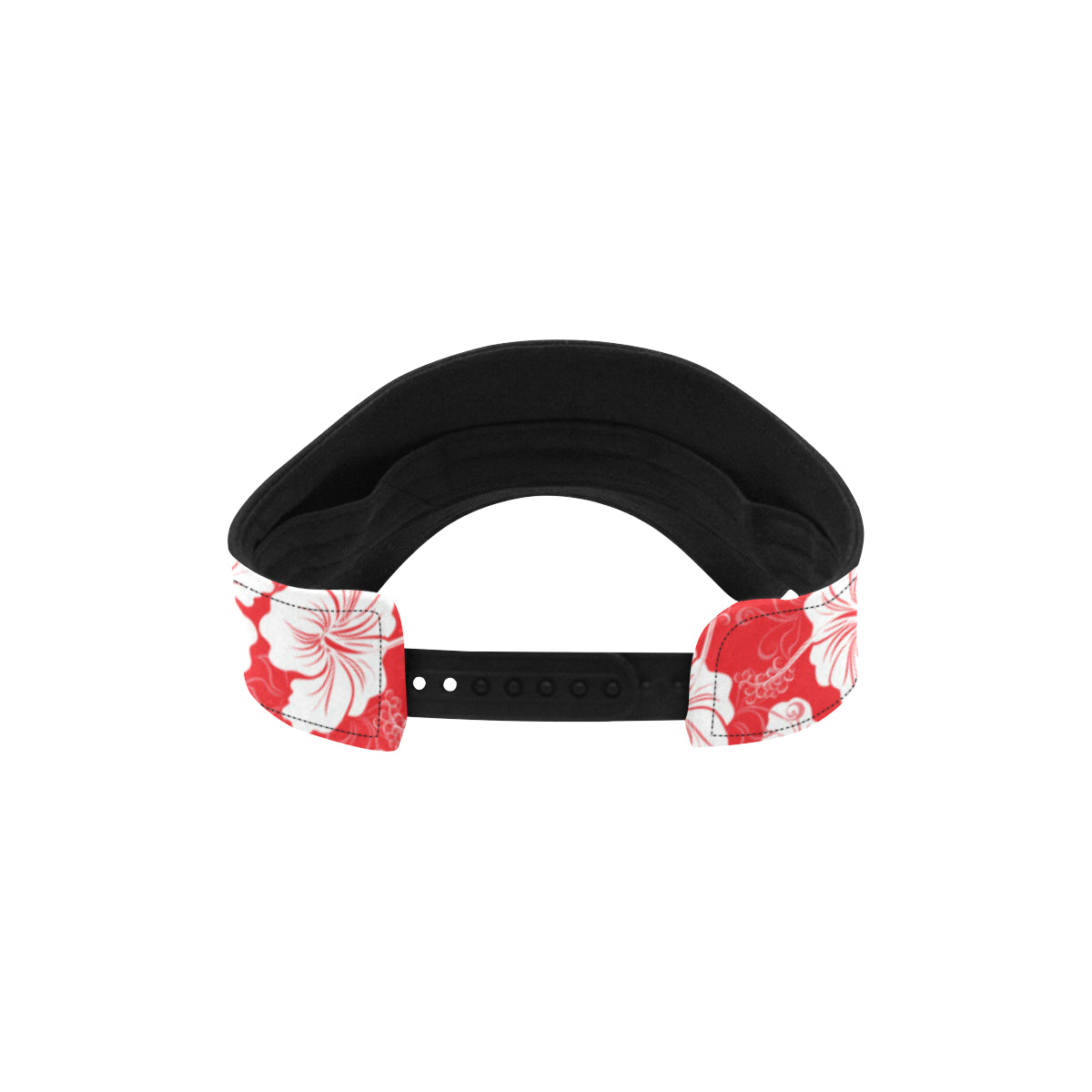 Flower Hawaiian Hibiscus Red Background Print Unisex Sun Visor